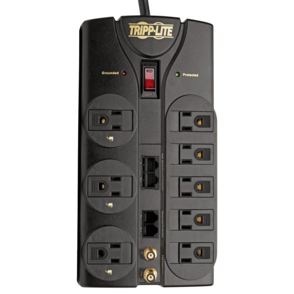 Eaton Tripp Lite Series Protect It! 8-Outlet Surge Protector, 10 ft. Cord, 3240 Joules, Modem/Coax/Ethernet Protection, RJ45 - Image 4