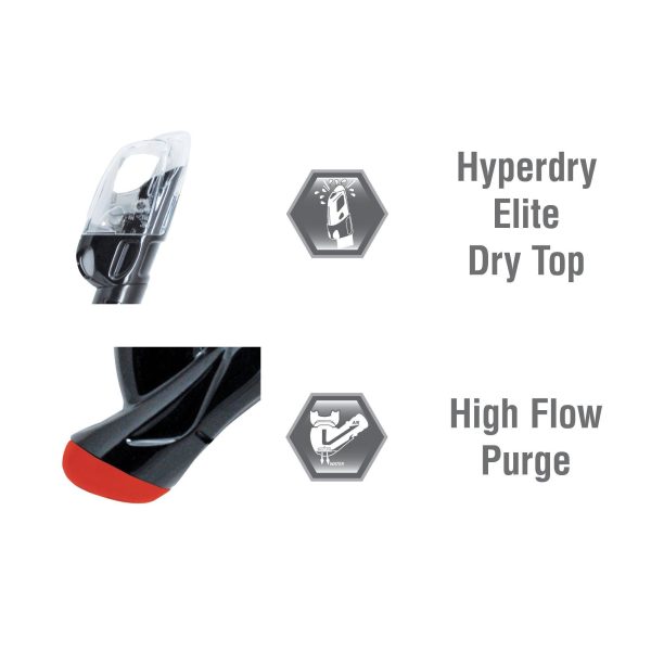 Sport Adult Powerview Mask Dry Snorkel and Fins Travel Set - Image 4