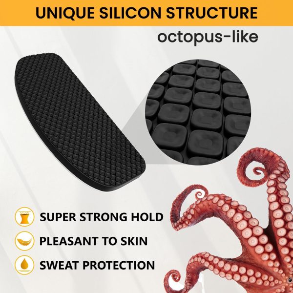 Glasses Nose Grips Non Slip - 6 Pairs Silicone Eyeglass Nose Pads Anti Slip - 1mm x 7mm x 16mm Adhesive Nose Pads Glasses for Comfort - Sunglass Nose Pads Cushion - Glasses Bridge Accessories - Image 2