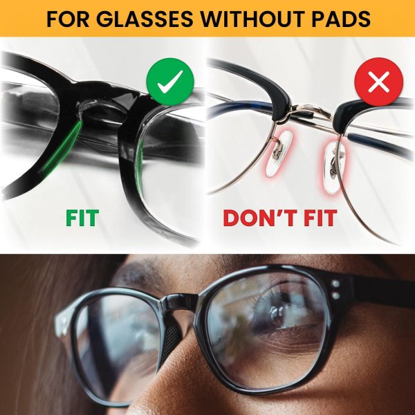 Glasses Nose Grips Non Slip - 6 Pairs Silicone Eyeglass Nose Pads Anti Slip - 1mm x 7mm x 16mm Adhesive Nose Pads Glasses for Comfort - Sunglass Nose Pads Cushion - Glasses Bridge Accessories - Image 5