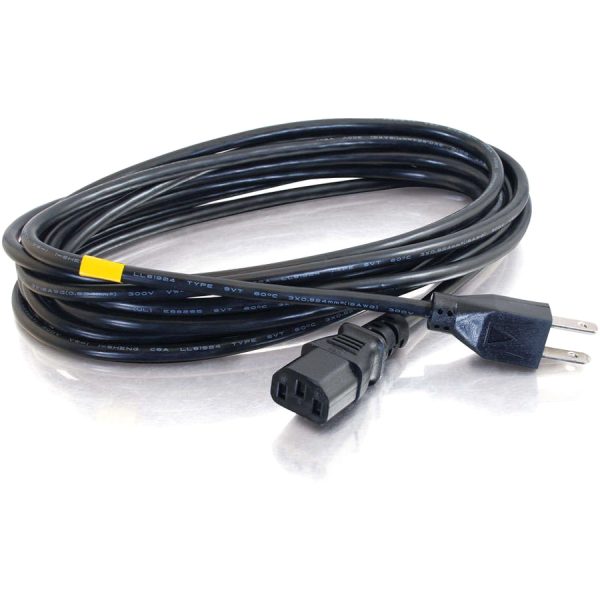 C2G 6ft 14 AWG Premium Universal Power Cord (NEMA 5-15P to IEC320C13) TAA - Image 2