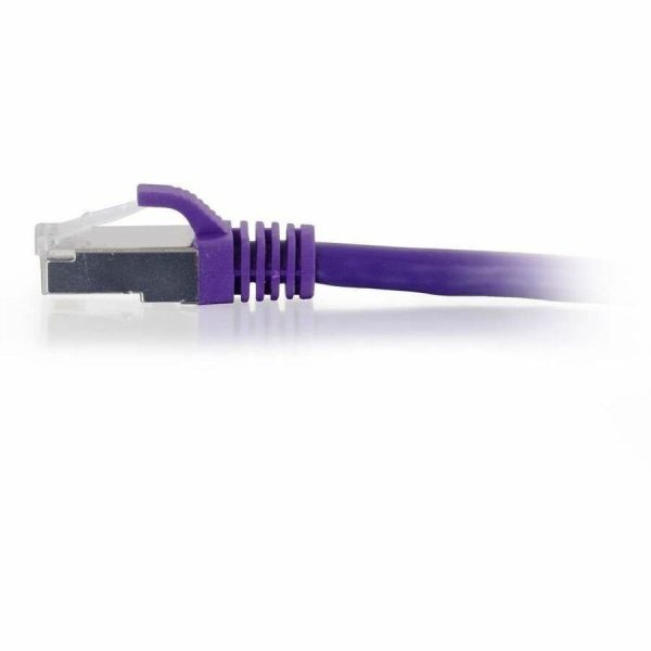 C2G-7ft Cat6 Snagless Shielded (STP) Network Patch Cable - Purple - Image 2