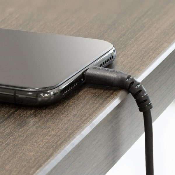 StarTech.com 6 foot/2m Durable Black USB-A to Lightning Cable, Rugged Heavy Duty Charging/Sync Cable for Apple iPhone/iPad MFi Certified - Image 5