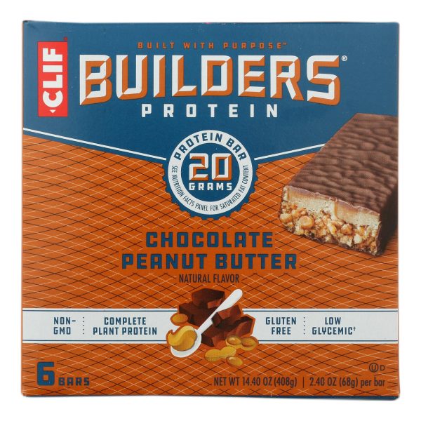 Clif Bar Builder's Protein - Case of 6 - 6/2.4 OZ - Image 2