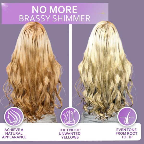 Purple Shampoo   Toner for Blonde Hair   For Color Treated Bleached Silver White and Gray Hair   Goodbye to Orange and Yellow Brassy Tones   Sulfate and Paraben Free   Women and Men - Image 2