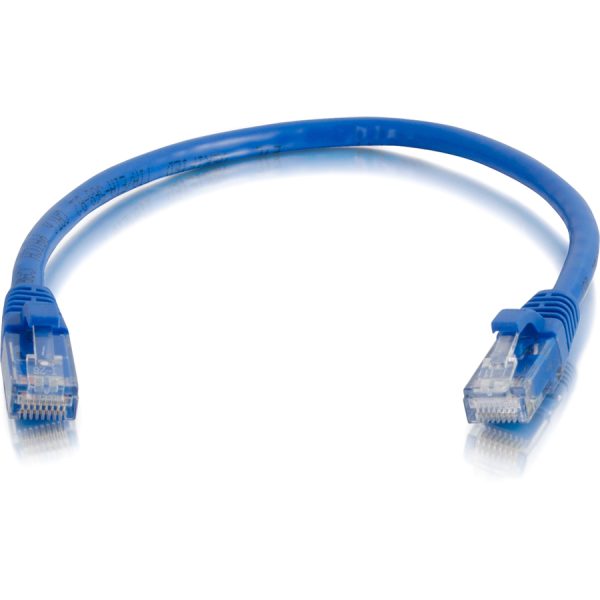 C2G 1ft Cat6 Ethernet Cable - Snagless Unshielded UTP Network Patch Cable - RJ-45 Male to RJ-45 Male - Blue - Image 3