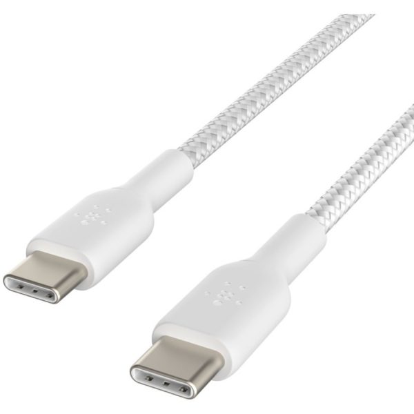 Belkin Braided USB-C to USB-C Cable (1m / 3.3ft, White) - Image 5