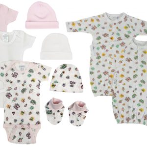Newborn Baby Girl 9 Pc  Sets Nc_0591