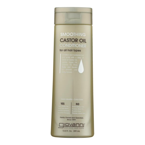 Giovanni Hair Care Products - Conditioner Caster Oil Smooth - 1 Each-13.5 FZ