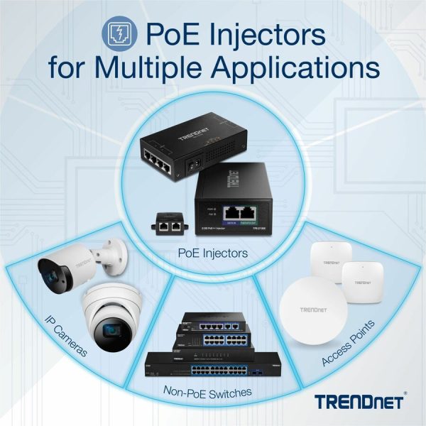 TRENDnet 2.5G PoE++ Injector, TPE-219GI, 90W PoE++, 30W PoE+, 15.4W PoE, IEEE 802.3 bt /802.3at/802.3af Compliant, Metal Housing, Up to 100m (328 ft.), Black - Image 7