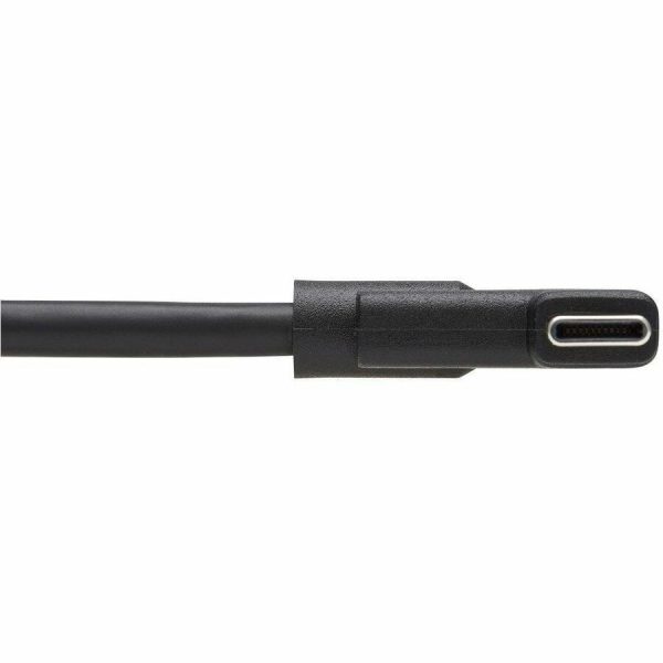 Eaton Tripp Lite Series USB-C Cable (M/M) - USB 3.2 Gen 1 (5 Gbps), Thunderbolt 3 Compatible, Right-Angle Plug, 2 m (6.6 ft.) - Image 4