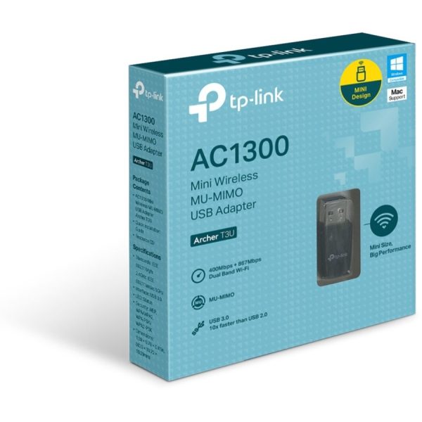 TP-Link Archer T3U - IEEE 802.11ac Dual Band Wi-Fi Adapter for PC Desktop/Notebook - Image 2