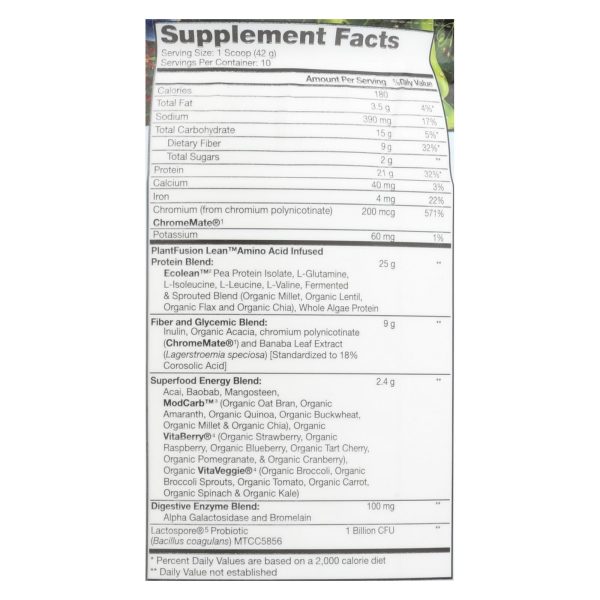 Plantfusion - Complete Lean Protein - Chocolate - 14.8 oz. - Image 3