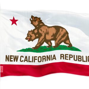 New California Republic (Double Headed Bear) Flag 150D Printed Polyester 3x5 Ft