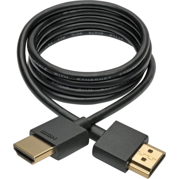 Eaton Tripp Lite Series Slim High-Speed HDMI Cable with Ethernet and Digital Video with Audio, UHD 4K 60Hz (M/M), 3 ft. (0.91 m) - Image 2