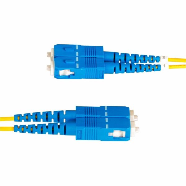 StarTech.com 1m (3.3ft) LC to SC (UPC) OS2 Single Mode Duplex Fiber Optic Cable, 9/125, 100G, Low Insertion Loss, LSZH Fiber Jumper Cord - Image 5