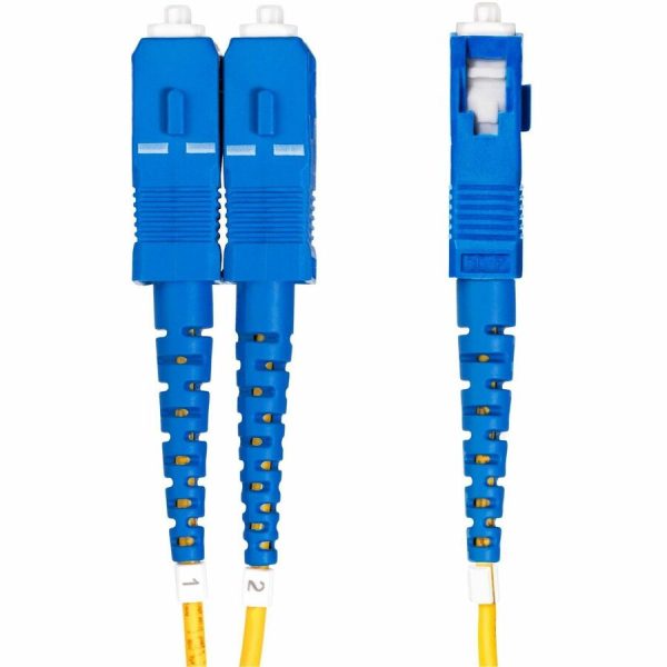 StarTech.com 1m (3.3ft) LC to SC (UPC) OS2 Single Mode Duplex Fiber Optic Cable, 9/125, 100G, Low Insertion Loss, LSZH Fiber Jumper Cord - Image 7