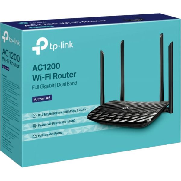 TP-Link Archer A6 Wi-Fi 5 IEEE 802.11ac Ethernet Wireless Router - Image 2