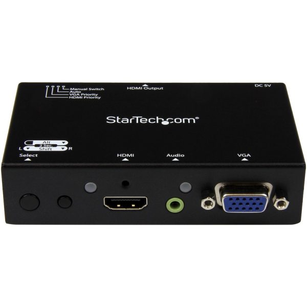 StarTech.com 2x1 HDMI + VGA to HDMI Converter Switch w/ Automatic and Priority Switching â€" 1080p - Image 2