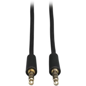 Eaton Tripp Lite Series 3.5mm Mini Stereo Audio Cable for Microphones, Speakers and Headphones (M/M), 10 ft. (3.05 m)