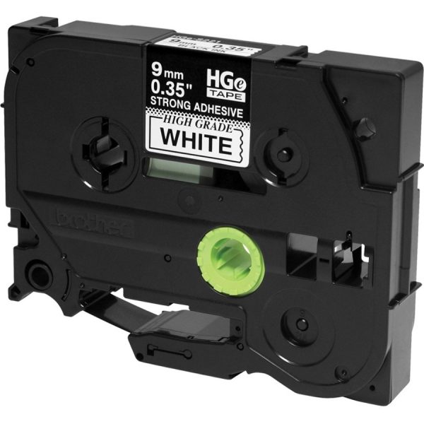 Brother HGES2215PK Black on White Extra-Strength Adhesive Label Tape - Image 3