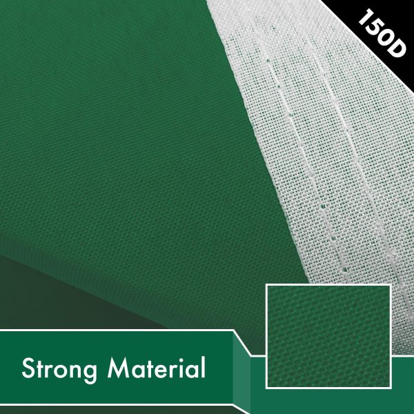 Solid Dark Green Color Flag 3x5 Ft 3-Pack Printed 150D Polyester By G128 - Image 4