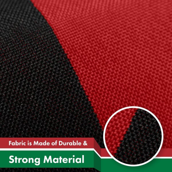 G128 2 Pack: United Arab Emirates Emirati Flag | 3x5 Ft | Printed 150D Polyester - Indoor/Outdoor, Vibrant Colors, Brass Grommets, Quality Polyester, Much Thicker More Durable Than 100D 75D Polyester - Image 4