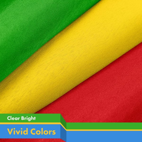 G128 Combo Pack: USA American Flag 3x5 Ft 150D Printed Stars & Mali Flag 3x5 Ft 150D Printed - Image 4