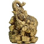 Feng Shui Elephant Decor Money Elephant Figurine Elephants Wealth Lucky Figurines Gift & Home Decor