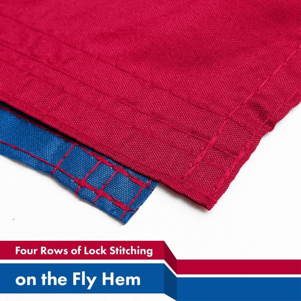 G128 2 Pack: Missouri MO State Flag | 3x5 Ft | Printed 150D Polyester - Indoor/Outdoor, Vibrant Colors, Brass Grommets, Quality Polyester, Much Thicker More Durable Than 100D 75D Polyester - Image 5