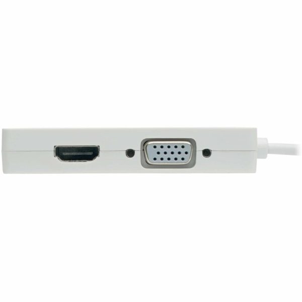 Eaton Tripp Lite Series USB-C Multiport Adapter (M/3xF) - 4K 60 Hz HDMI, 1080p VGA + DVI Ports, White - Image 4