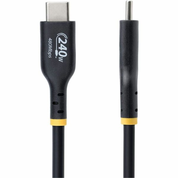 StarTech.com 3ft USB-C Charging Cable, USB-IF Certified USB C Cable, 240W PD EPR, USB 2.0 Type-C Laptop Charger Cord, TPE Jacket, M/M - Image 3