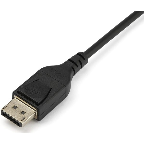 StarTech.com 1 m VESA Certified DisplayPort 1.4 Cable - 8K 60Hz HBR3 HDR - 3 ft Super UHD 4K 120Hz - DP to DP Slim Video Monitor Cord M/M - Image 2