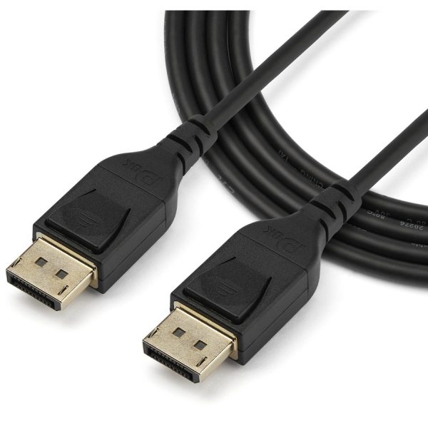 StarTech.com 1 m VESA Certified DisplayPort 1.4 Cable - 8K 60Hz HBR3 HDR - 3 ft Super UHD 4K 120Hz - DP to DP Slim Video Monitor Cord M/M - Image 3