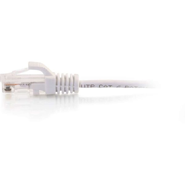 C2G 10ft Cat6 Snagless Unshielded (UTP) Slim Ethernet Cable - Cat6 Network Patch Cable - PoE - White - Image 2