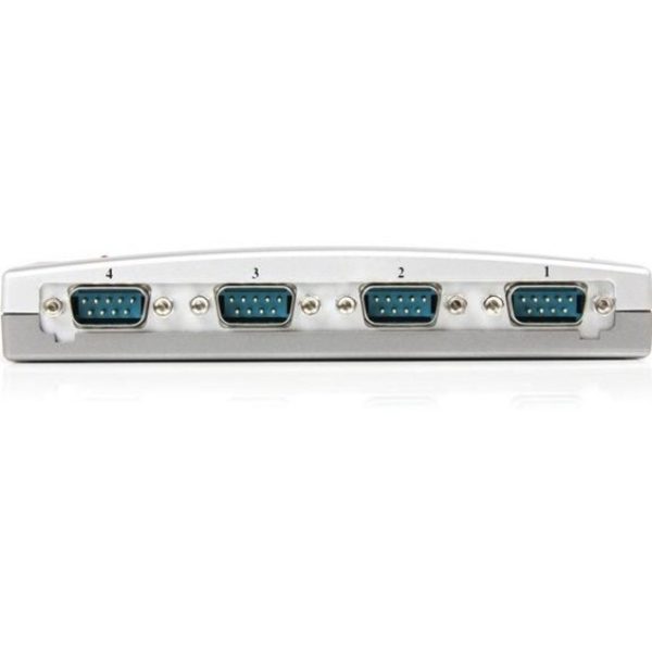 StarTech.com USB to Serial Adapter Hub â€" 4 Port â€" Bus Powered â€" DB9 (9-pin) â€" USB Serial â€" FTDI USB to Serial Adapter - Image 4