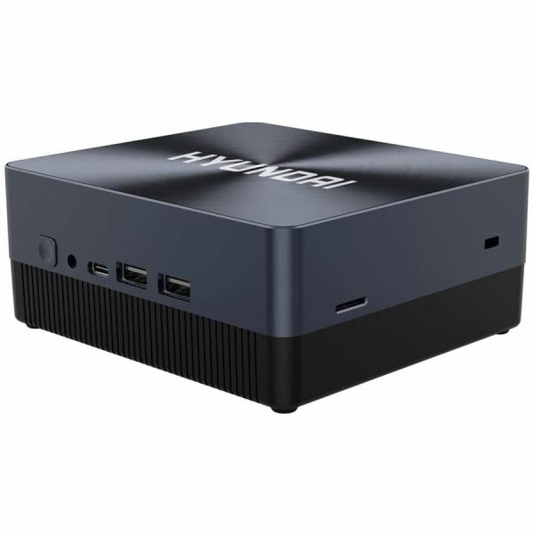 Hyundai Mini PC, Windows 11 Home, Intel N4020, 4GB RAM, 128GB Storage, Supports 2.5" SATA & M.2 SSD Slot, USB-C, Dual Monitor Support, 4K UHD, Fanless, Vesa Mount Included, AC WiFi