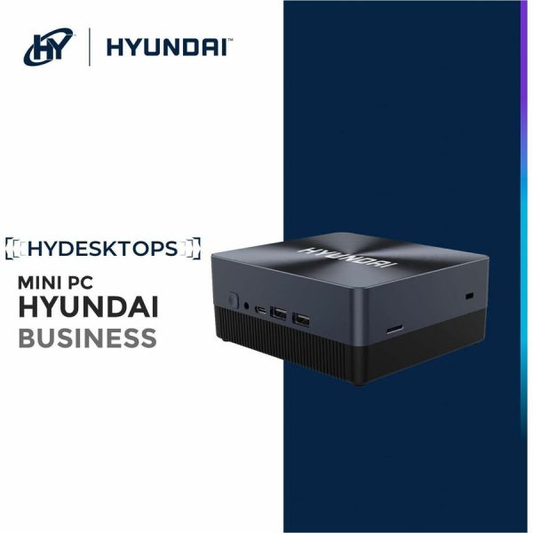 Hyundai Mini PC, Windows 11 Home, Intel N4020, 4GB RAM, 128GB Storage, Supports 2.5" SATA & M.2 SSD Slot, USB-C, Dual Monitor Support, 4K UHD, Fanless, Vesa Mount Included, AC WiFi - Image 2