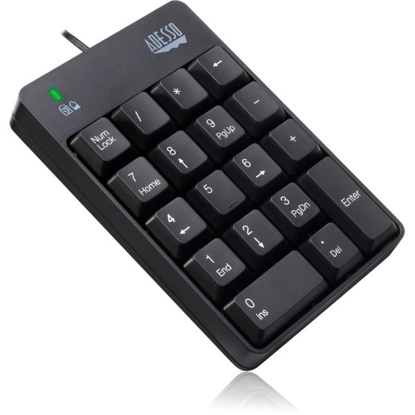 Adesso USB Spill Resistant 18-Key Numeric Keypad - Image 9