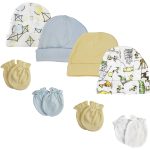 Baby Boys Caps And Mittens (pack Of 8) Nc_0339