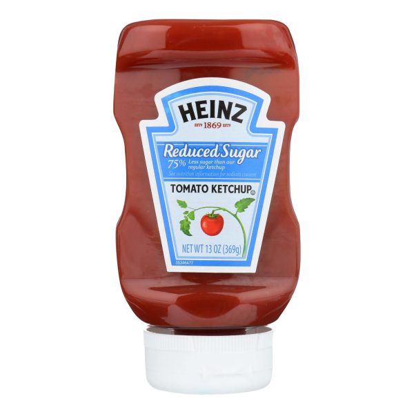 Heinz Ketchup, Reduced Sugar  - Case of 6 - 13 OZ - Image 2