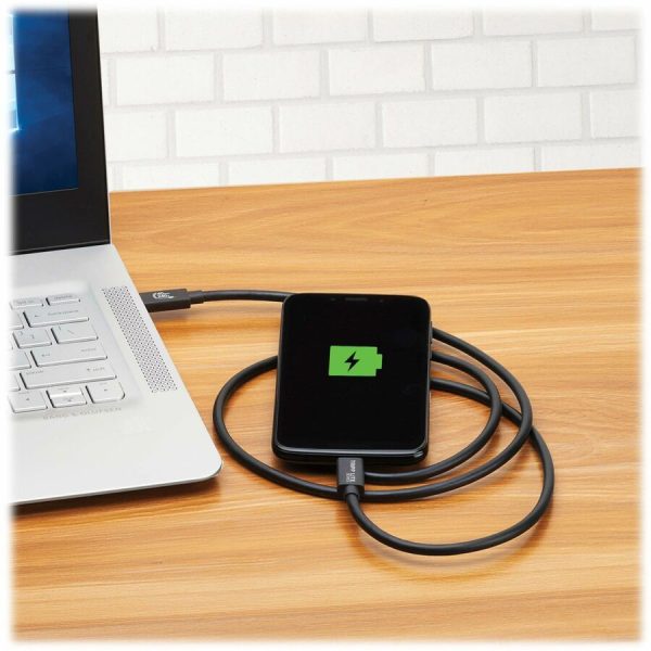 Eaton Tripp Lite series USB4 40Gbps Cable (M/M) - USB-C, 8K 60 Hz, 240W PD Charging, Black, 1.2 m (4 ft.) - Image 6