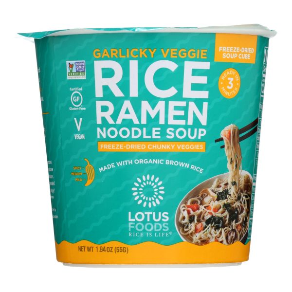 Lotus Foods - Ramen Garlic Vegetable Brown Rice - Case of 6-1.94 OZ - Image 2
