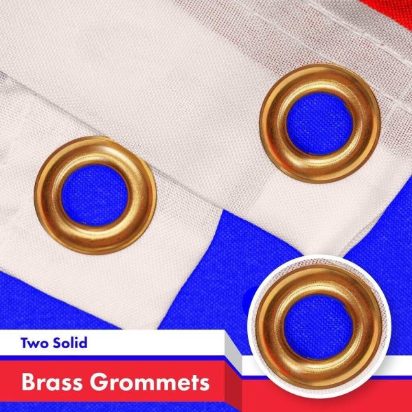 G128 10 Pack: Slovenia Slovenian Flag | 3x5 Ft | LiteWeave Pro Series Printed 150D Polyester | Country Flag, Indoor/Outdoor, Vibrant Colors, Brass Grommets, Thicker and More Durable Than 100D 75D Poly - Image 2