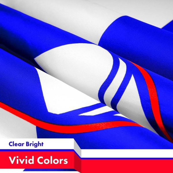 G128 10 Pack: Slovenia Slovenian Flag | 3x5 Ft | LiteWeave Pro Series Printed 150D Polyester | Country Flag, Indoor/Outdoor, Vibrant Colors, Brass Grommets, Thicker and More Durable Than 100D 75D Poly - Image 3