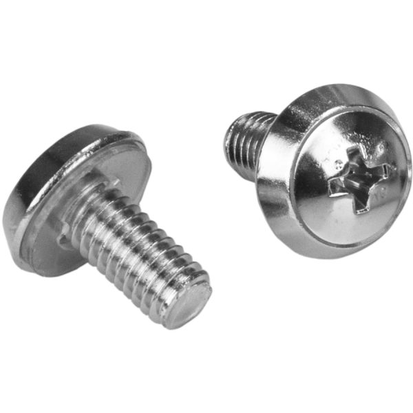 StarTech.com Rack Screws - 20 Pack - Installation Tool - 12 mm M6 Screws - M6 Nuts - Cabinet Mounting Screws and Cage Nuts - Image 2