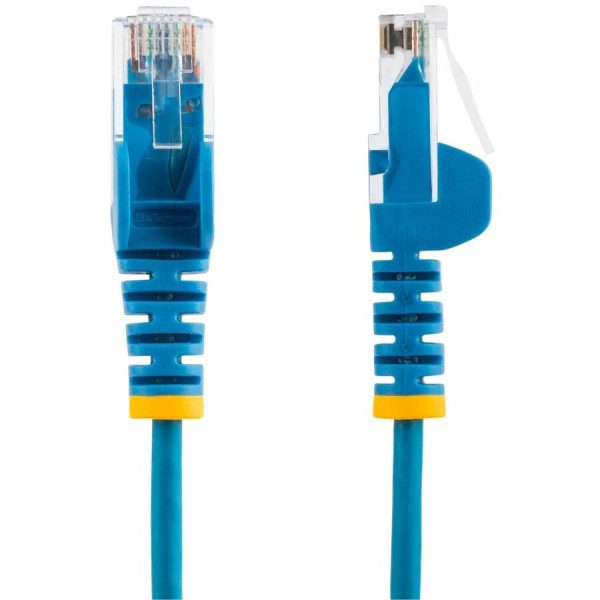 StarTech.com 6 ft CAT6 Cable - Slim CAT6 Patch Cord - Blue - Snagless RJ45 Connectors - Gigabit Ethernet Cable - 28 AWG - LSZH (N6PAT6BLS) - Image 2