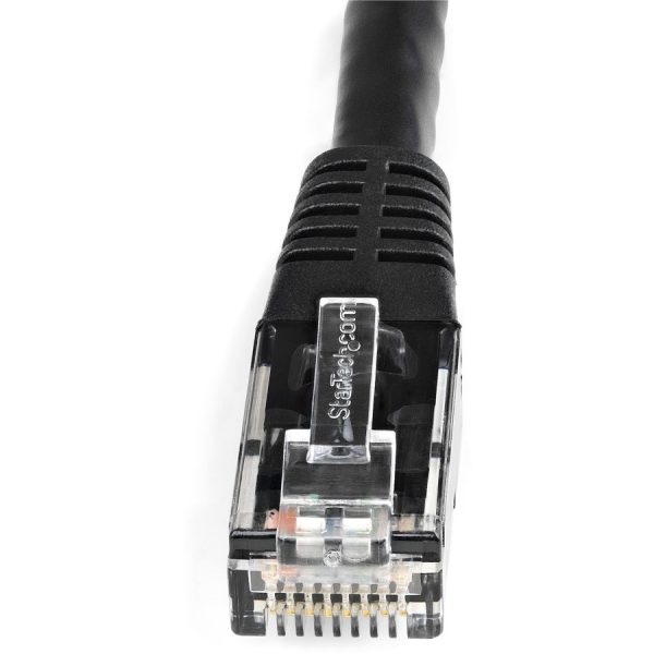 StarTech.com 8ft CAT6 Ethernet Cable - Black Molded Gigabit - 100W PoE UTP 650MHz - Category 6 Patch Cord UL Certified Wiring/TIA - Image 2