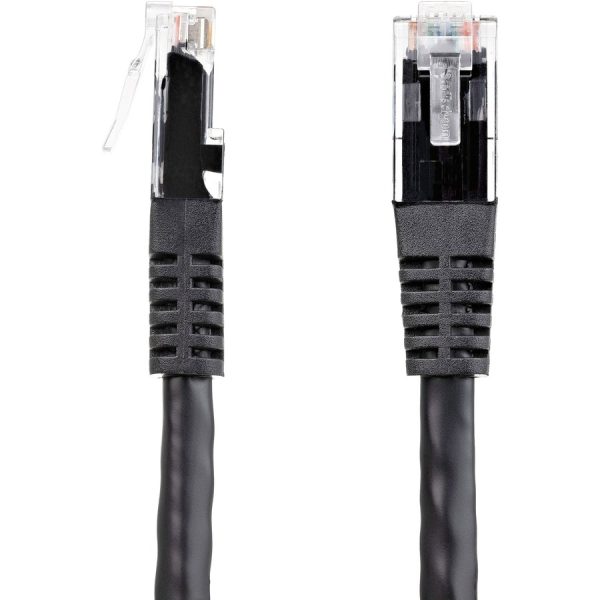 StarTech.com 8ft CAT6 Ethernet Cable - Black Molded Gigabit - 100W PoE UTP 650MHz - Category 6 Patch Cord UL Certified Wiring/TIA - Image 3