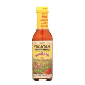 Try Me Yucatan Sunshine - Habanero Pepper Sauce - Case of 6 - 5 Fl oz.